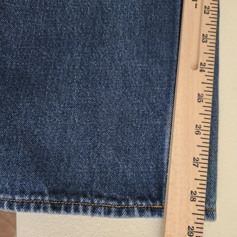 Hollister Mens 29x28.5 Button Fly Straight Leg Denim Jeans